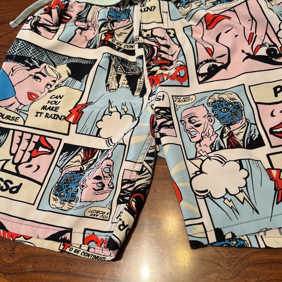 Oh snap by drill polyester comic strip shorts - Picture 2 of 3